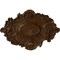 Ekena Millwork Kinsley Flowing Leaf Ceiling Medallion, Hand-Painted Root Beer Crackle, 30 3/8"W x 20 3/4"H x 1"P CM30KIRBC - alternate 1